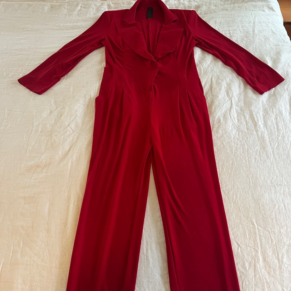 Norma Kamali Red Jumpsuit